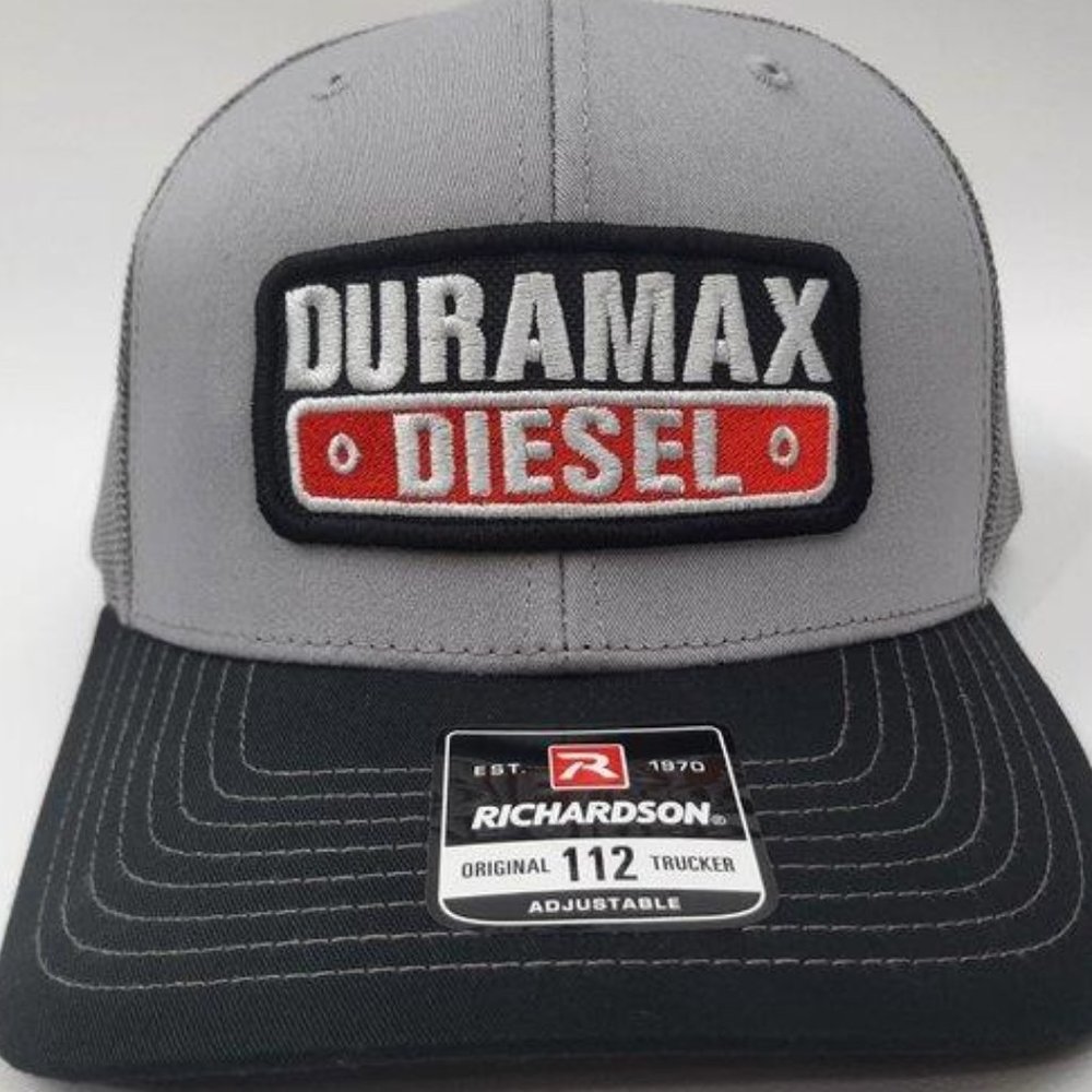GMC Engines Richardson 112 Trucker Duramax Diesel Embroidered Patch Cap Hat Mesh